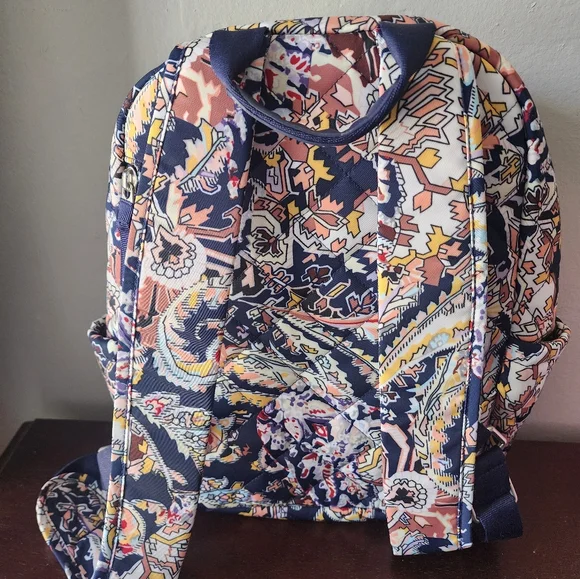 Vera Bradley Small Performance Twill Backpack Tangier Pattern - Picture 9 of 11